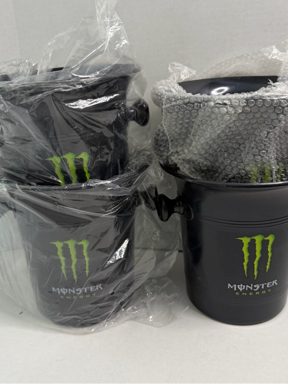 4 Monster Energy Champagne Buckets New plastic